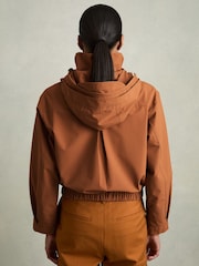 Reiss Rust Connie Technical Hooded Utility Jacket - Image 6 of 7