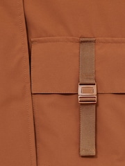 Reiss Rust Connie Technical Hooded Utility Jacket - Image 7 of 7