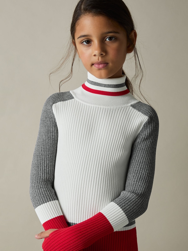 Reiss Skye Ribbed Roll-Neck Jumper - Imagen 1 de 4
