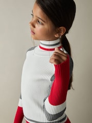 Reiss Skye Ribbed Roll-Neck Jumper - Imagen 3 de 4