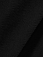 Reiss Black Eden Petite Elasticated-Waist Wide-Leg Twill Trousers - Image 6 of 7