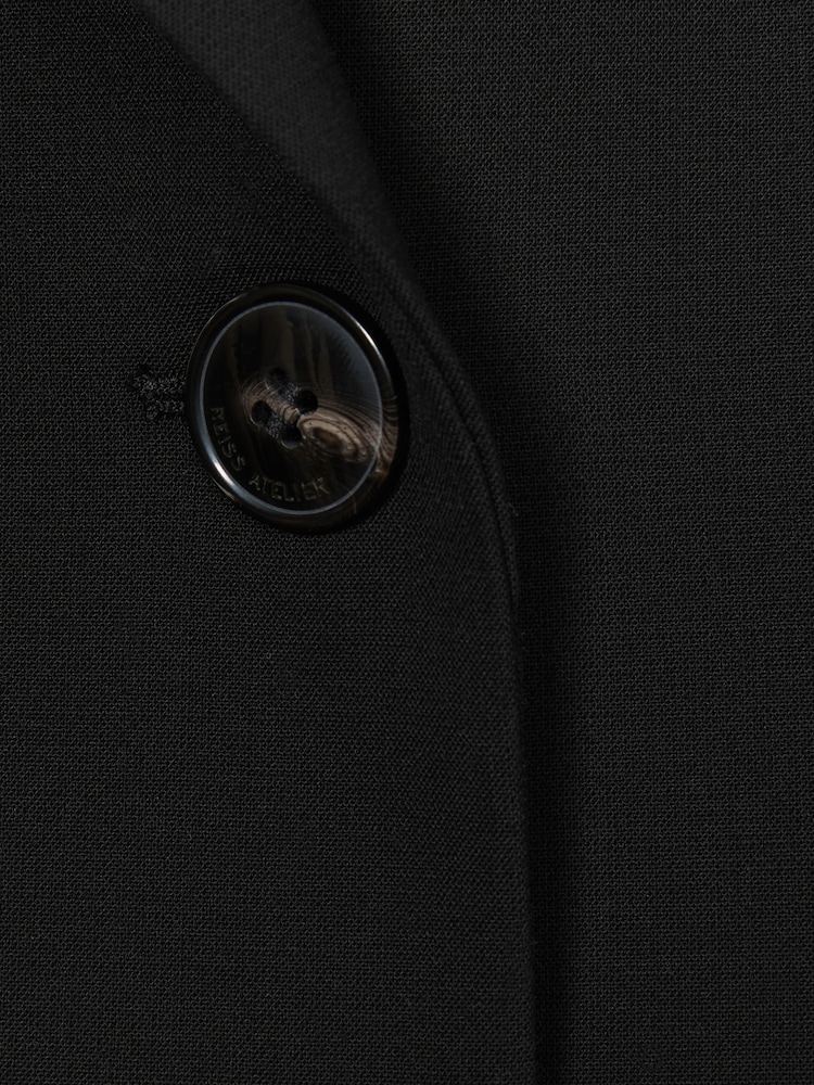 Reiss Black Louise Atelier Cropped Blazer - Image 6 of 6 Reiss Black Louise Atelier Cropped Blazer - Image 6 of 6