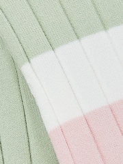 Reiss Pink Polly 4-9 yrs Colour-Block Rib-Knit Skater Dress - Image 4 of 4