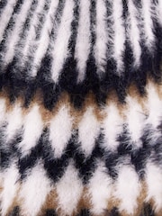 Reiss Navy Indy 4-9 yrs Fairisle Jumper With Alpaca Wool And Cashmere - Image 4 of 4