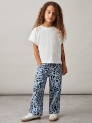 Reiss Ivory Lois 9-13 yrs Cotton Oversized Short-Sleeve T-Shirt - Image 3 of 4