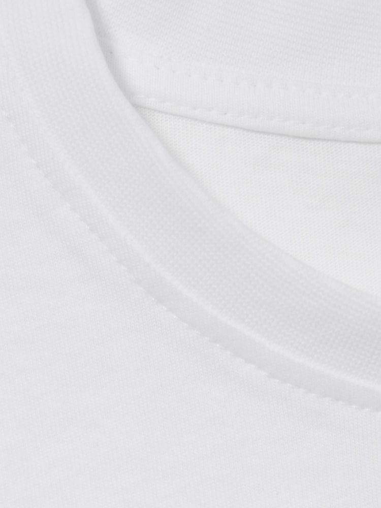 Reiss Ivory Lois 9-13 yrs Cotton Oversized Short-Sleeve T-Shirt - Image 4 of 4