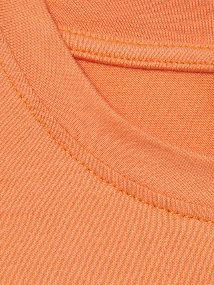 Reiss Orange Lois 4-9 yrs Cotton Oversized Short-Sleeve T-Shirt - Image 4 of 4