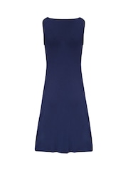 Pour Moi Blue Sofa Loves Lace Hidden Mesh Support Soft Jersey Chemise - Image 4 of 4