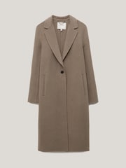 Jigsaw Brown Double Faced Tailored Coat - Image 7 of 7