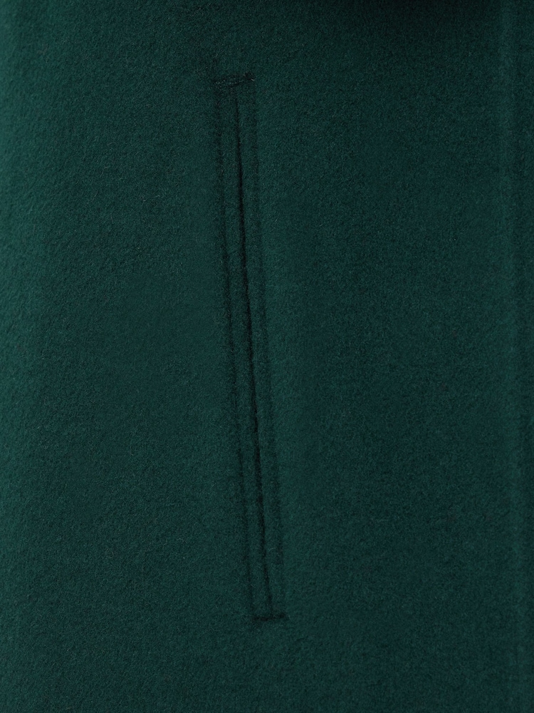 Jigsaw Green Double Faced Tailored Coat - Image 7 of 7
