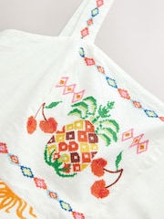 Multi 100% Cotton Summer Midi Dress - Image 7 of 8