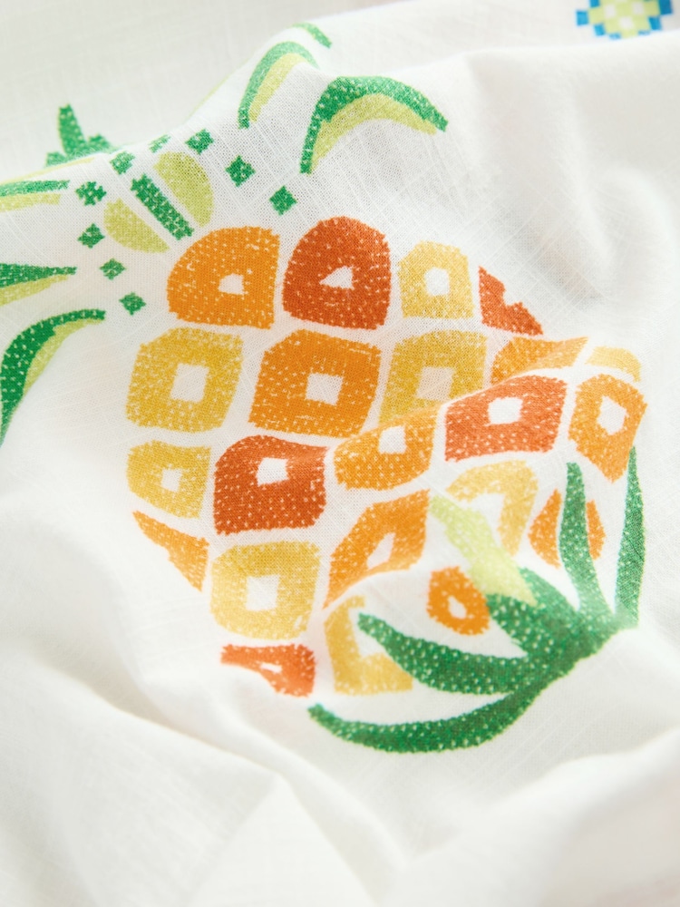 Multi 100% Cotton Summer Midi Dress - Image 8 of 8