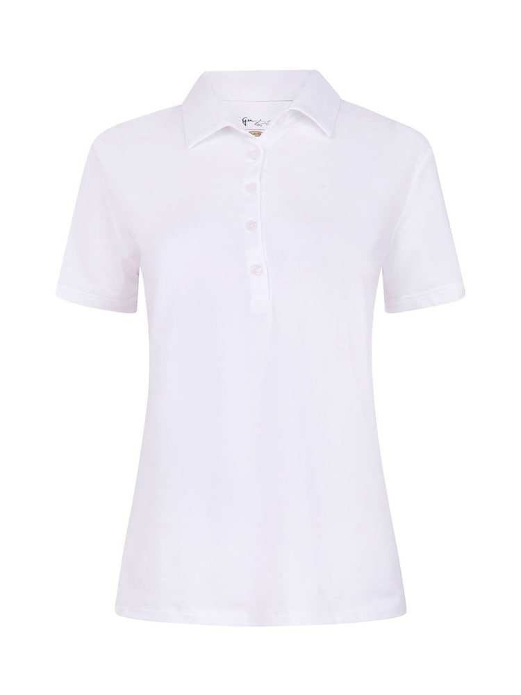 Greg Norman Women's Polo Core Shark Logo - Image 1 of 2