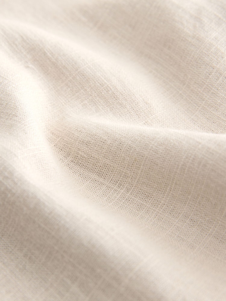 Cream Button Down Sleeveless Waistcoat With Linen - Image 7 of 7