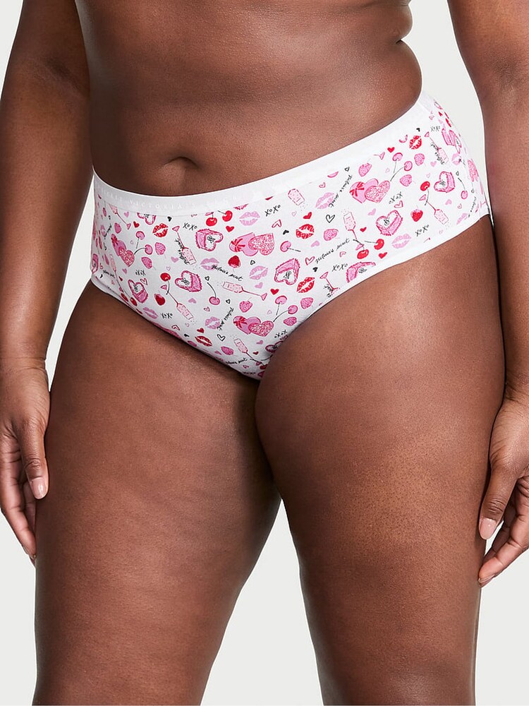 Victoria's Secret White Valentines Hipster Knickers - Image 1 of 3