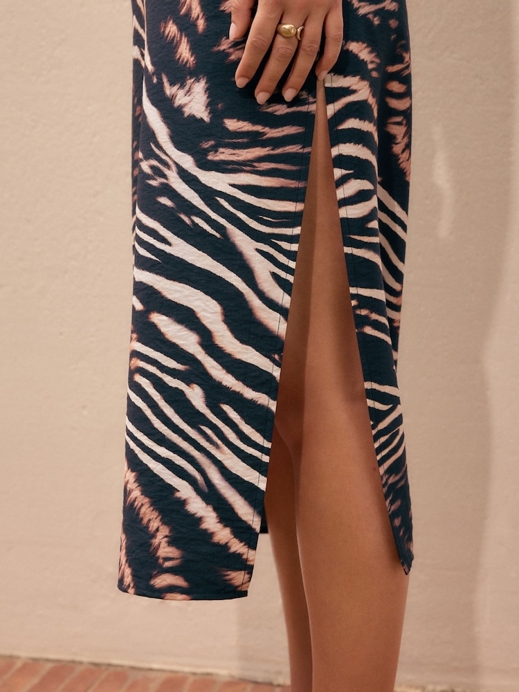 animal print midi slip dress Leopard Slip Dress