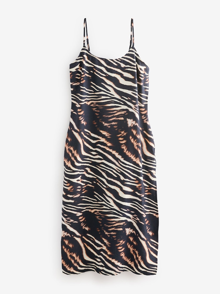 Buy Animal Print Midi Slip Summer Dress from Next USA