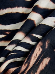 Black/Animal Midi Slip Summer Dress - Image 9 of 9