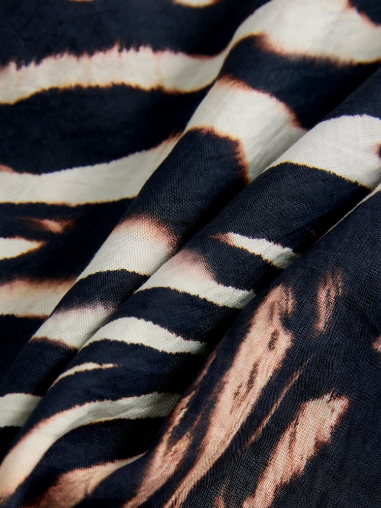 Black/Animal Midi Slip Summer Dress - Image 9 of 9