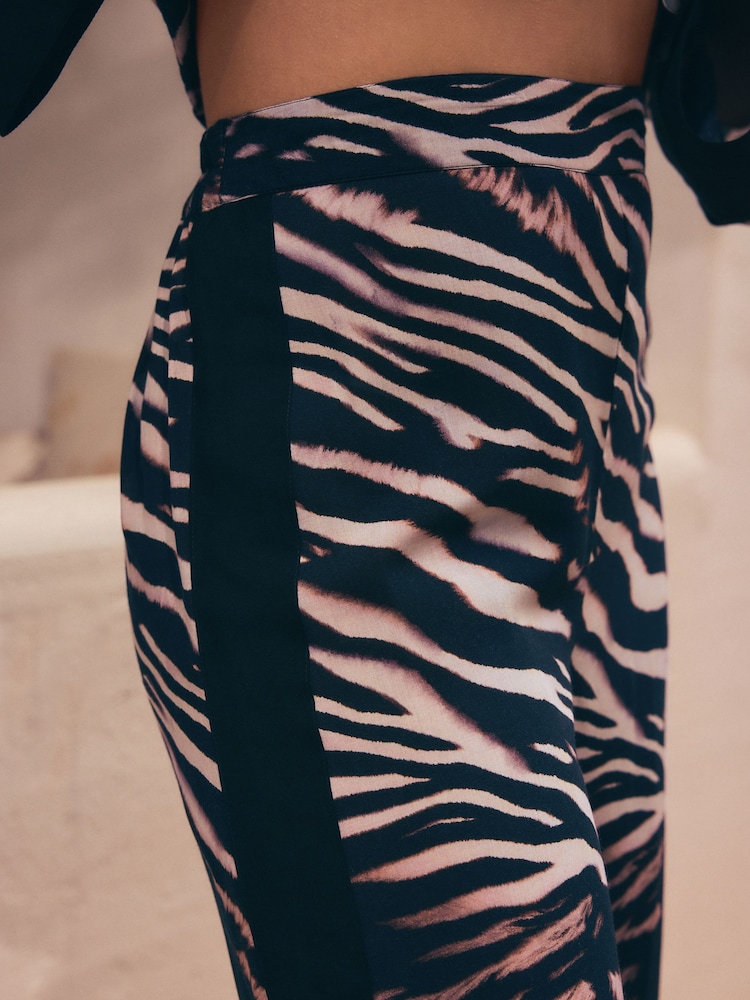 Noir/Animal - Pantalon large de jambe - Image 5 de 5