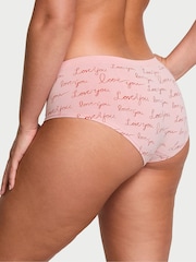 Victoria's Secret Love Print Pink Hipster Knickers - Image 2 of 3