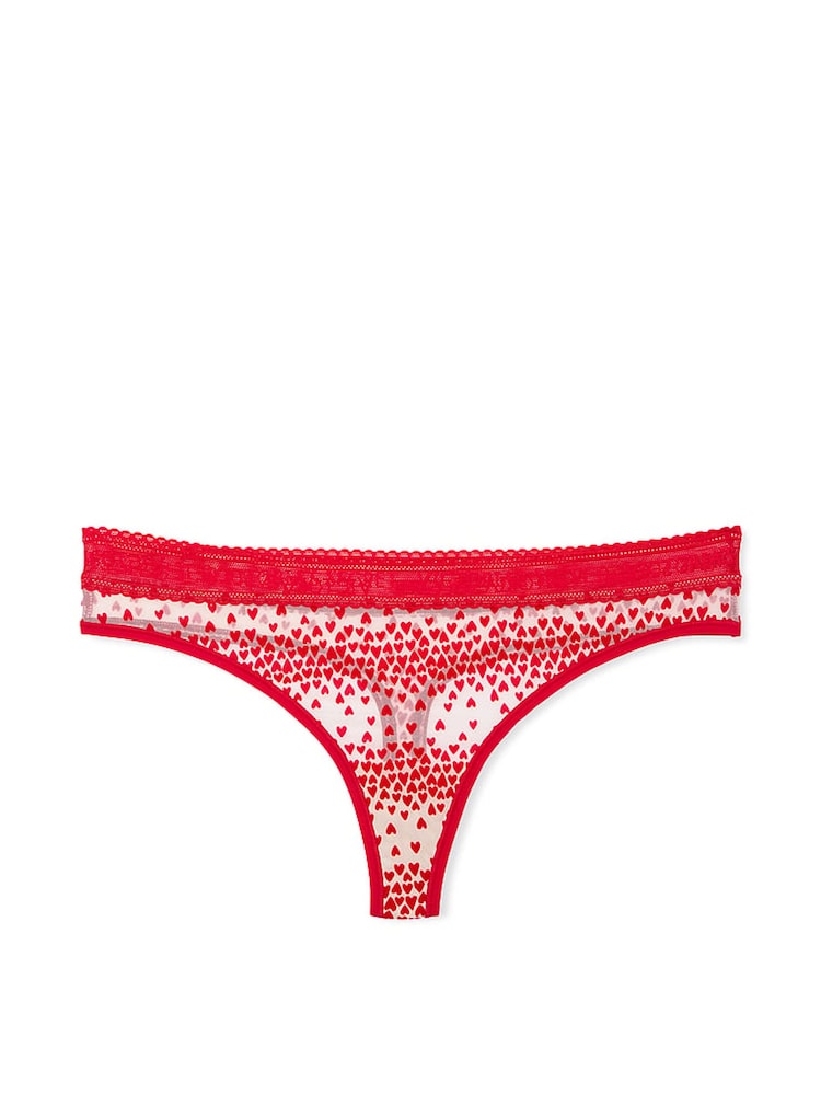 Victoria's Secret Lipstick Red Heart Logo Knickers - Image 3 of 3