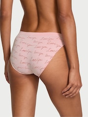 Victoria's Secret Love Print Pink Bikini Knickers - Image 2 of 3