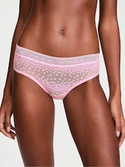 Victoria's Secret Cupid Pink Heart Hipster Logo Knickers - Image 1 of 3