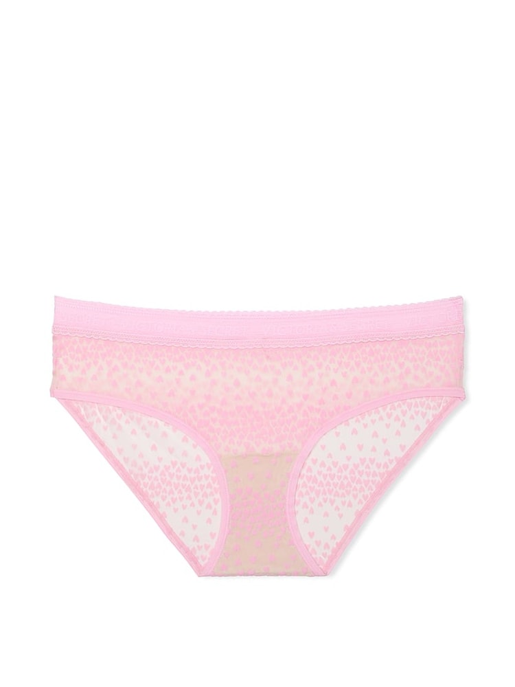 Victoria's Secret Cupid Pink Heart Hipster Logo Knickers - Image 3 of 3