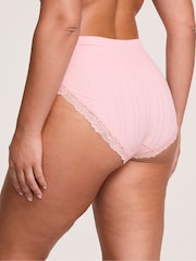 Victoria's Secret Pretty Blossom Pink Brief Heart Pointelle Knickers - Image 2 of 3