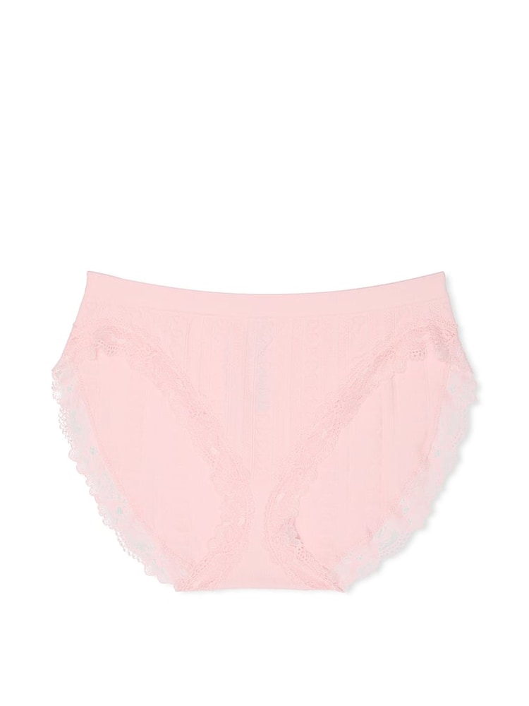 Victoria's Secret Pretty Blossom Pink Brief Heart Pointelle Knickers - Image 3 of 3 Victoria's Secret Pretty Blossom Pink Brief Heart Pointelle Knickers - Image 3 of 3