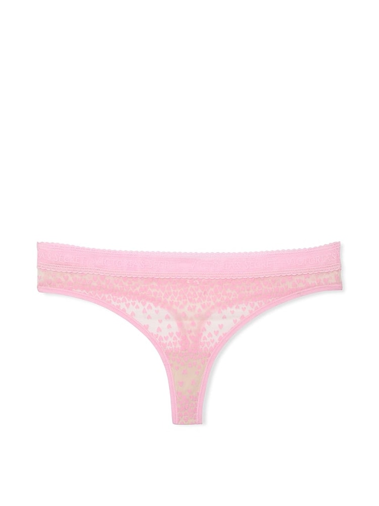 Victoria's Secret Cupid Pink Heart Logo Knickers - Image 3 of 3