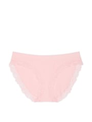 Victoria's Secret Pretty Blossom Pink Bikini Heart Pointelle Knickers - Image 3 of 3