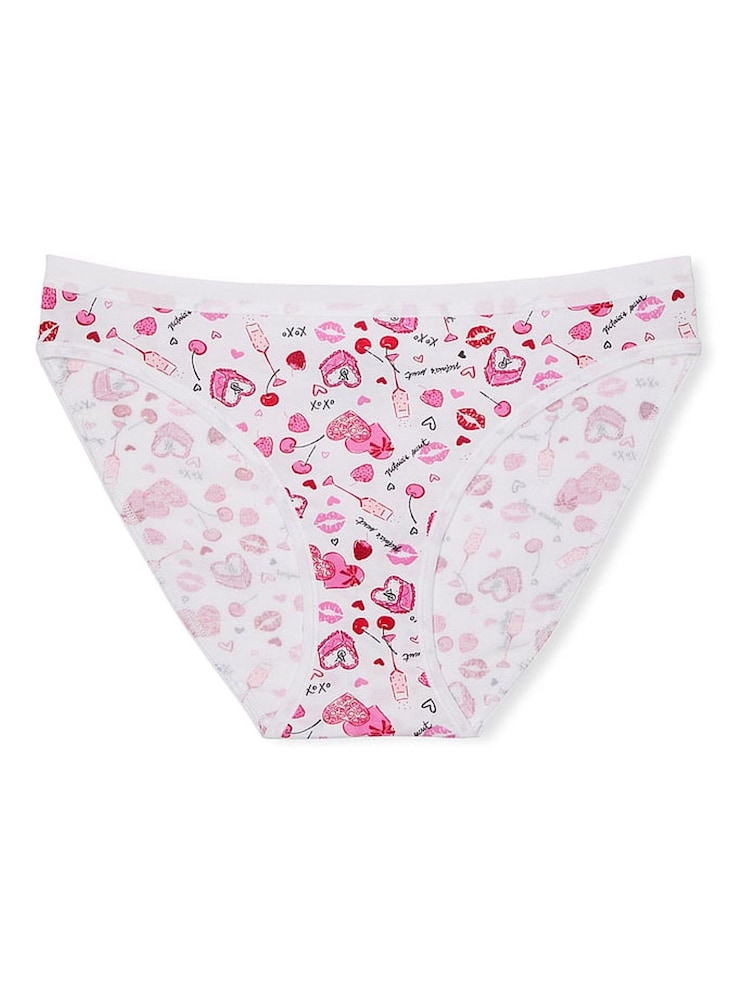 Victoria's Secret White Valentines Bikini Knickers - Image 3 of 3