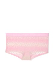 Victoria's Secret Cupid Pink Heart Short Logo Knickers - Image 3 of 3