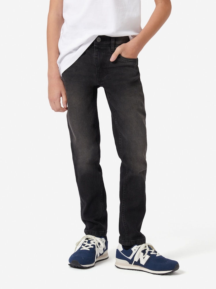 Wrangler Black Boys Slim Fit Texas Jeans - Image 1 of 11