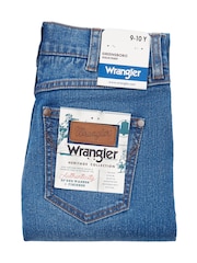 Wrangler Aqua Blue Boys Straight Fit Greensboro Regular Jeans - Image 10 of 10