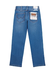 Wrangler Aqua Blue Boys Straight Fit Greensboro Regular Jeans - Image 7 of 10