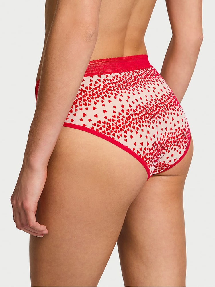 Victoria's Secret Lipstick Red Heart Hipster Logo Knickers - Image 2 of 3