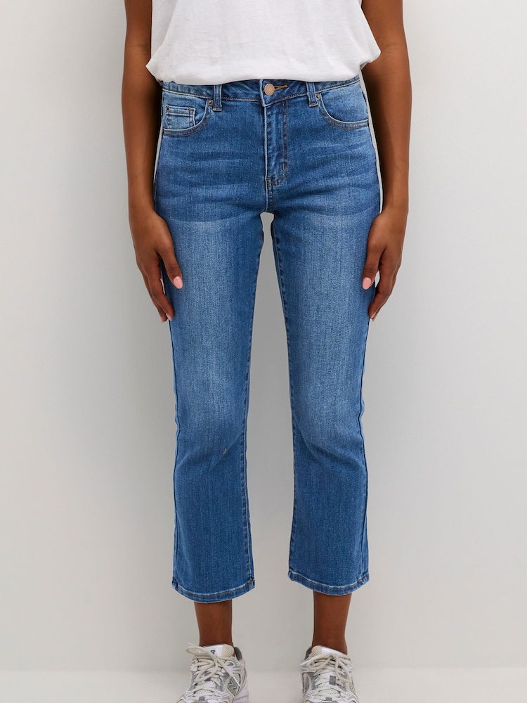 Kaffe Slim Fit Blue KAsinem Cropped Jeans - Image 2 of 6