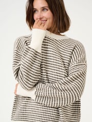 Kaffe KAellery Crew Neck Casual Fit Pullover Jumper - Image 3 of 5