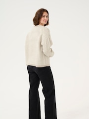 Kaffe KAellery Crew Neck Casual Fit Pullover Jumper - Image 2 of 5