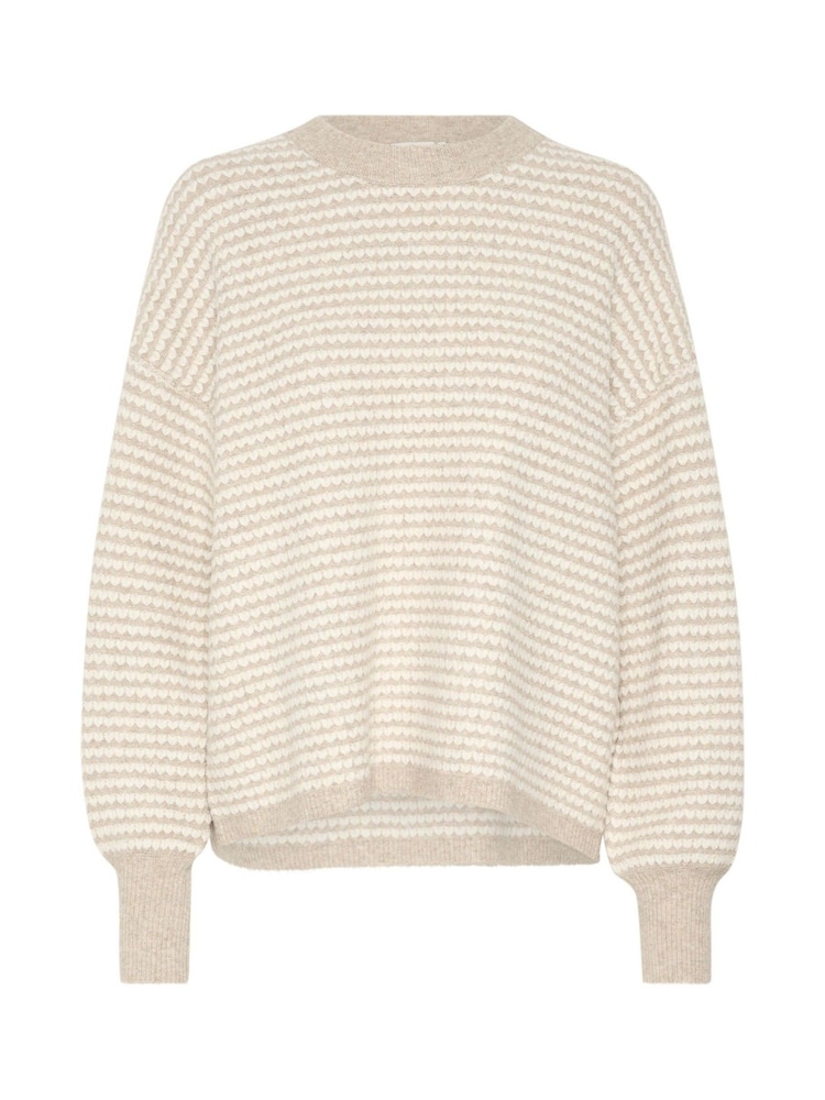 Kaffe KAellery Crew Neck Casual Fit Pullover Jumper - Image 4 of 5