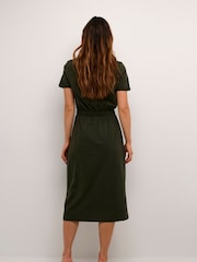 Kaffe KAcelina Short Sleeve Jersey 100% Cotton Dress - Image 2 of 5