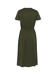Kaffe KAcelina Short Sleeve Jersey 100% Cotton Dress - Image 5 of 5