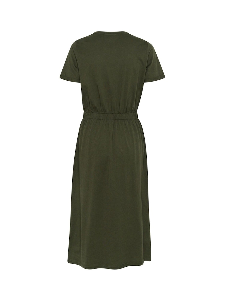 Kaffe KAcelina Short Sleeve Jersey 100% Cotton Dress - Image 5 of 5