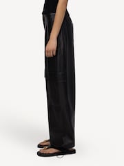 Simkhai Black Sofia Luxe Vegan Leather Cargo Trousers - Image 3 of 7