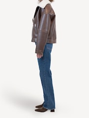Simkhai Brown NYX Moto Jacket - Image 3 of 3