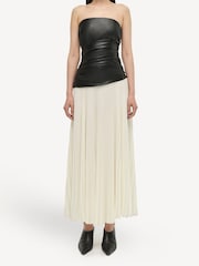 Simkhai Black Arie Strapless Bustier Midi Dress - Image 1 of 5
