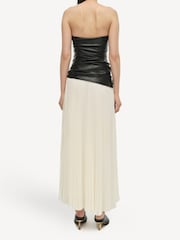 Simkhai Black Arie Strapless Bustier Midi Dress - Image 2 of 5